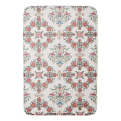 大カスタムヴィンテージが盛りパターン（の模様が）ある上がる バスマット (正面縦)