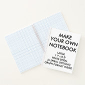 大カスタム型グラフノートブック ノートブック (内部)