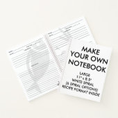 大カスタム型レシピ ノートブック (内部)