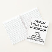 大カスタム学校のルールドノート ノートブック (内部)