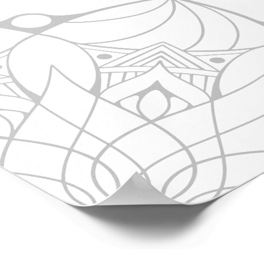 大カスタム曼荼羅アダルトカラーリングポスター ポスター (角)