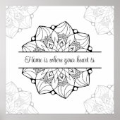 大カスタム曼荼羅アダルトカラーリングポスター ポスター (正面)