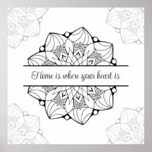 大カスタム曼荼羅アダルトカラーリングポスター