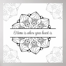 大カスタム曼荼羅アダルトカラーリングポスター ポスター