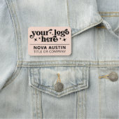 大カスタム社の従業員名タグ（ロゴ付き） 名札 (インサイチュ)