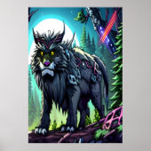 大カッコいいファンタジー | AIアートポスター ポスター (正面)