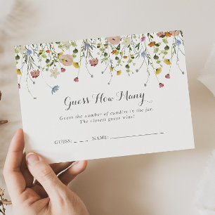 大カラフルきいワイルド推測ゲームのカード 名刺