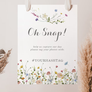 大カラフルきな野結婚花のOh Snap ポスター