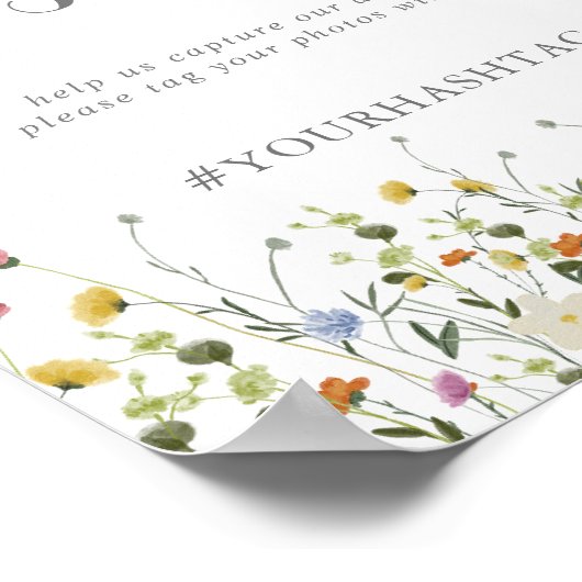 大カラフルきな野結婚花のOh Snap ポスター (角)