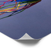 大カラフルカラフルの風車 ポスター (角)