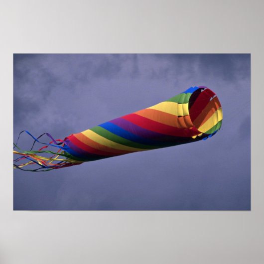 大カラフルカラフルの風車 ポスター (正面)