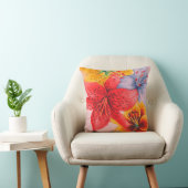 大カラフルユリデザイン同形花 クッション (椅子)