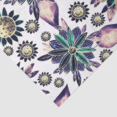 大カラフルレトロ花柄の切り離し 薄葉紙 (詳細)