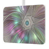 大カラフル花抽象芸術フラトリップ（幻覚体験）のようなクタルアート カーエアーフレッシュナー (左)