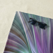 大カラフル花抽象芸術フラトリップ（幻覚体験）のようなクタルアート ビーチタオル (インサイチュ)