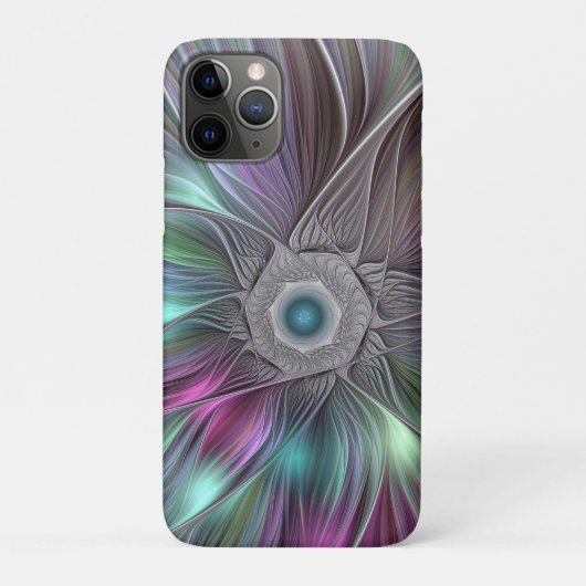 大カラフル花抽象芸術フラトリップ(幻覚体験)のようなクタルアート Case-Mate iPhoneケース (裏)