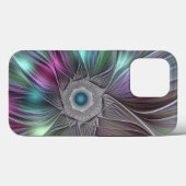 大カラフル花抽象芸術フラトリップ（幻覚体験）のようなクタルアート Case-Mate iPhoneケース (裏面 (横))