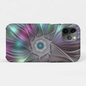 大カラフル花抽象芸術フラトリップ（幻覚体験）のようなクタルアート Case-Mate iPhoneケース (裏面(横))
