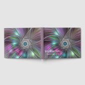 大カラフル花抽象芸術フラトリップ（幻覚体験）のようなクタル文字 ゲストブック (全面)