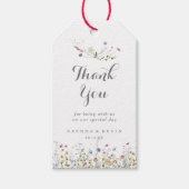 大カラフル菜の花結婚ありがとう ギフトタグ (正面)