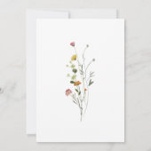 大カラフル菜の花30歳の誕生日パーティー 招待状 (裏面)