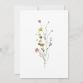 大カラフル菜の花50th誕生日パーティー 招待状 (裏面)