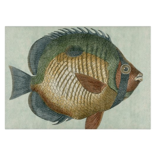 大カラフル魚 カッティングボード (正面)