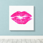 大キスピンクリップモダンウォールアートバージョン2 キャンバスプリント (インサイチュ (ウッドフロア))
