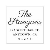 大クラシック名スクリプト |差出人住所スタンプ セルフインキングスタンプ (デザイン)