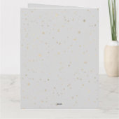 大クリスマスフォトカード折りグリーティングカード カード (裏面)