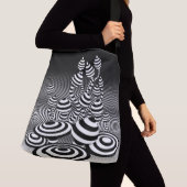 大クロス体バッグ魔法キノコ光デザイン。 クロスボディバッグ (クローズアップ)