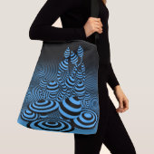 大クロス体バッグ魔法キノコ光学デザイン。 クロスボディバッグ (クローズアップ)