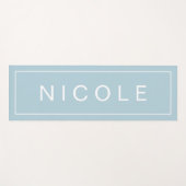 大クールプリントの名前の青 ヨガマット (正面(横))