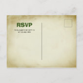 大クール恐竜子供の誕生日パーティー インビテーションポストカード (裏面)