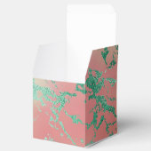 大クール理石 | ラブリーパステルコーラルアンドグリーングラデーション フェイバーボックス (オープン)