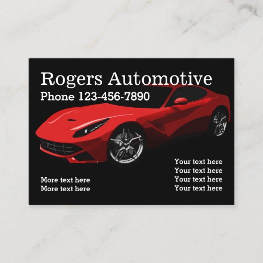 大クール車の 名刺 (正面)