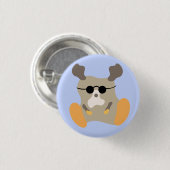 大クール鹿の小さな怪物 – - – 大きな足ボタン 缶バッジ (正面&裏面)