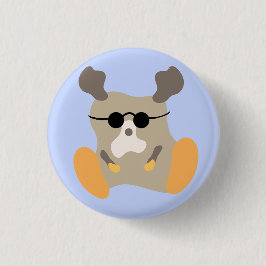 大クール鹿の小さな怪物 – - – 大きな足ボタン 缶バッジ