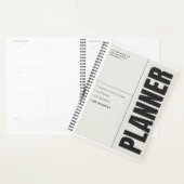 大ゴール(8.5インチx 11インチ)、懸命カバー、黒いスパイラルP プランナー手帳 (ディスプレー)