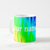 大サイケデリック字で君の名を知らせる コーヒーマグカップ (正面左)