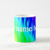 大サイケデリック字で君の名を知らせる コーヒーマグカップ (中央)