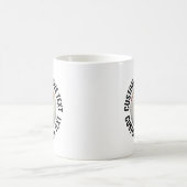 大サイズのテキスト 11oz オーダーメイド 野球 マグカップ (中央)