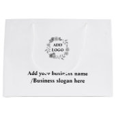 大シンプルカスタムエレガント社のロゴ ラージペーパーバッグ (正面)