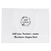 大シンプルカスタムエレガント社のロゴ ラージペーパーバッグ (裏面)