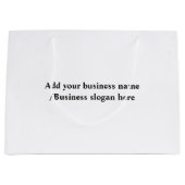 大シンプルカスタムエレガント社のロゴ ラージペーパーバッグ (正面)