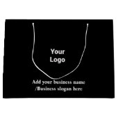 大シンプルカスタムエレガント社のロゴ ラージペーパーバッグ (正面)