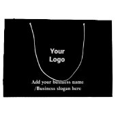 大シンプルカスタムエレガント社のロゴ ラージペーパーバッグ (裏面)