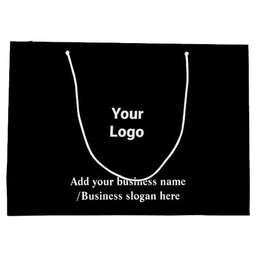 大シンプルカスタムエレガント社のロゴ ラージペーパーバッグ (裏面)