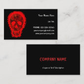 大スカル赤（横） 名刺 (正面/裏面)