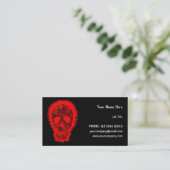 大スカル赤（横） 名刺 (スタンド正面)